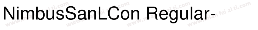 NimbusSanLCon Regular字体转换